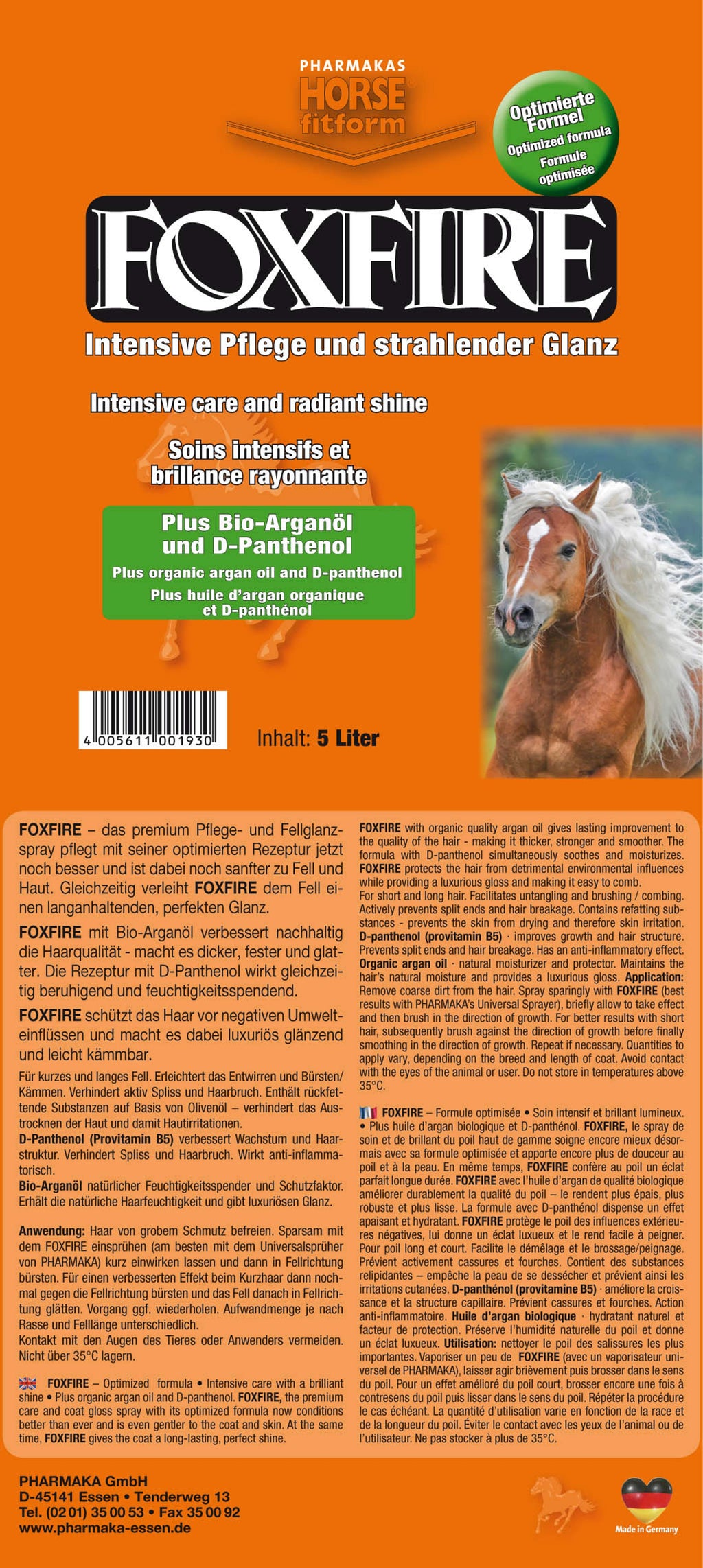 Pharmakas Foxfire Vachtverzorging Paard