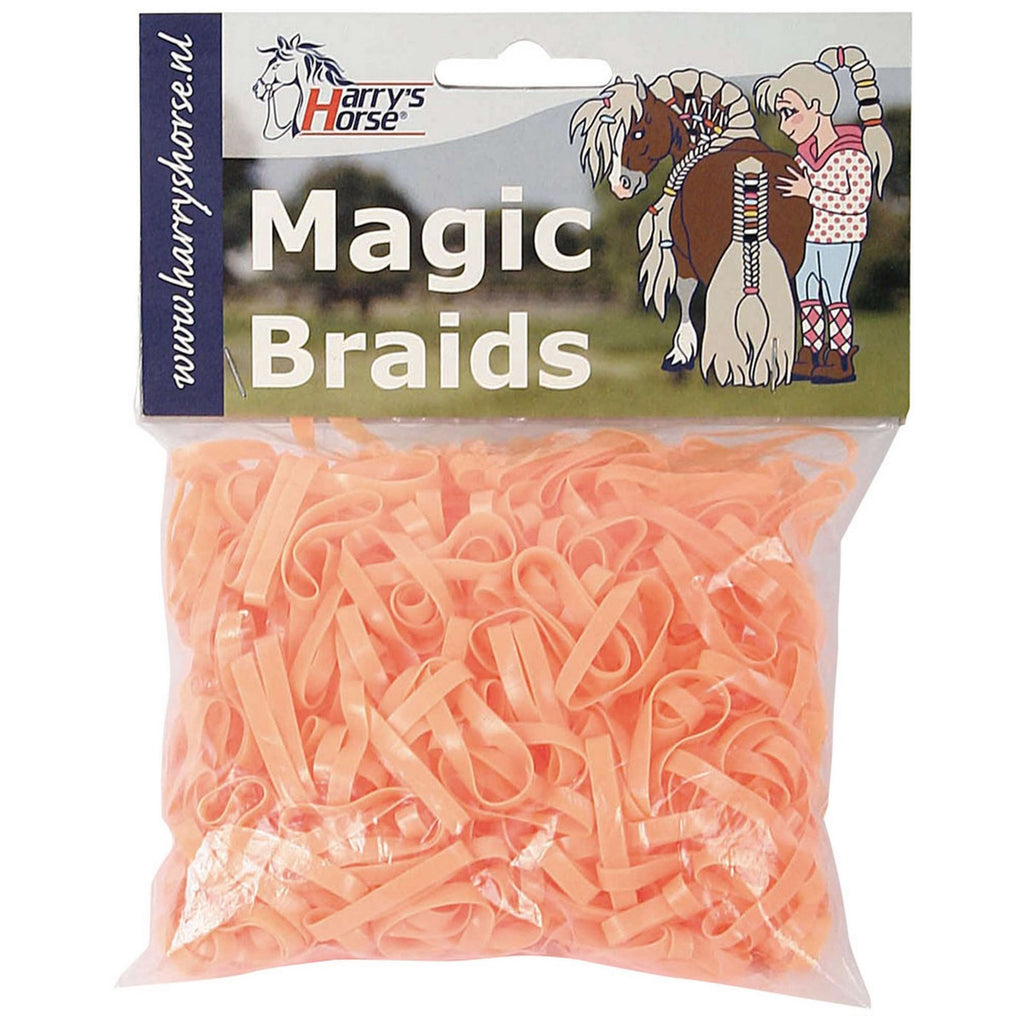 Harry's Horse Haarelastiekjes Magic Braids Zakje Oranje