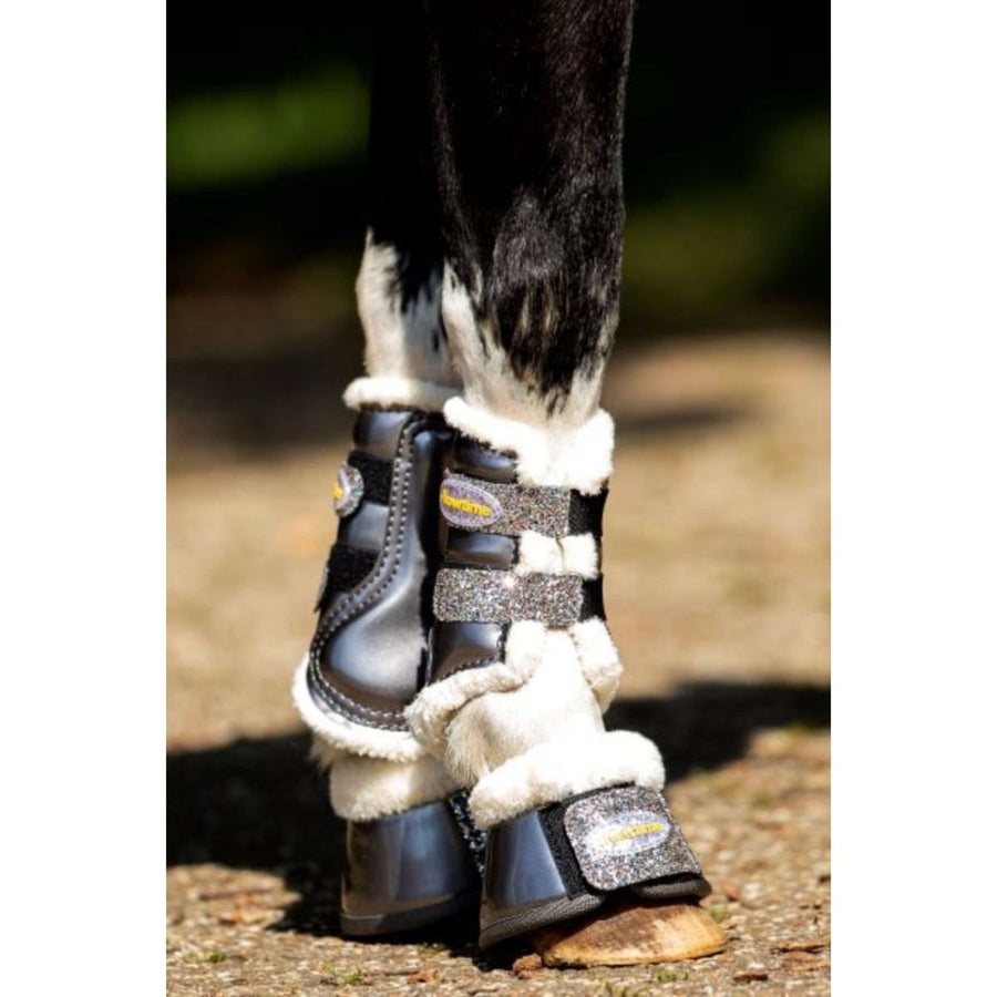 HB Showtime Beenbeschermers Gold Rush Glitter Little Sizes Grijs