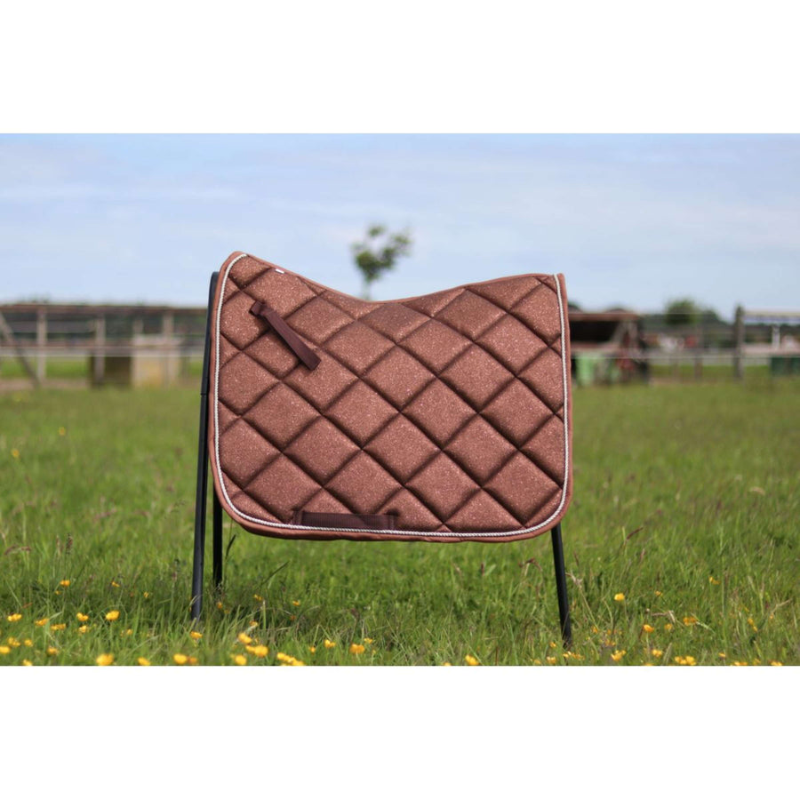 HB Zadeldekje Sparkling Glitter Springen Bruin