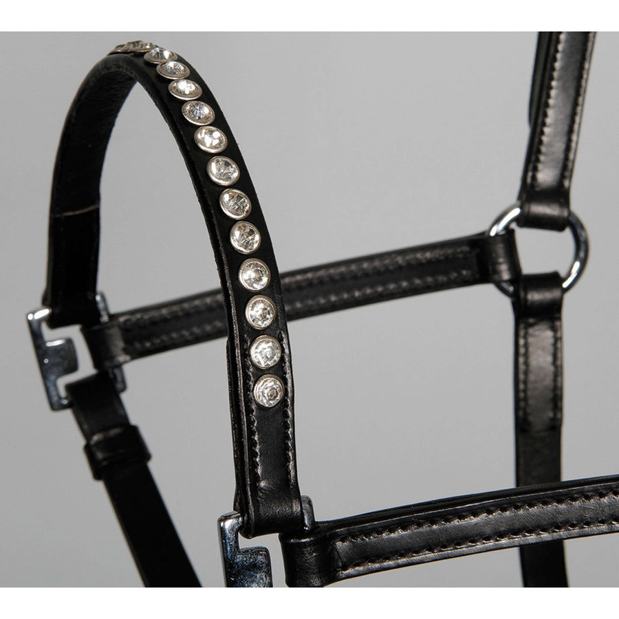 Harry's Horse Halster Crystal Zwart/Zilver