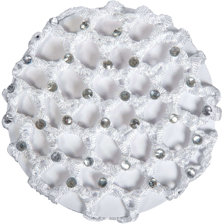 HKM Haarnetje met Siersteentjes Wit
