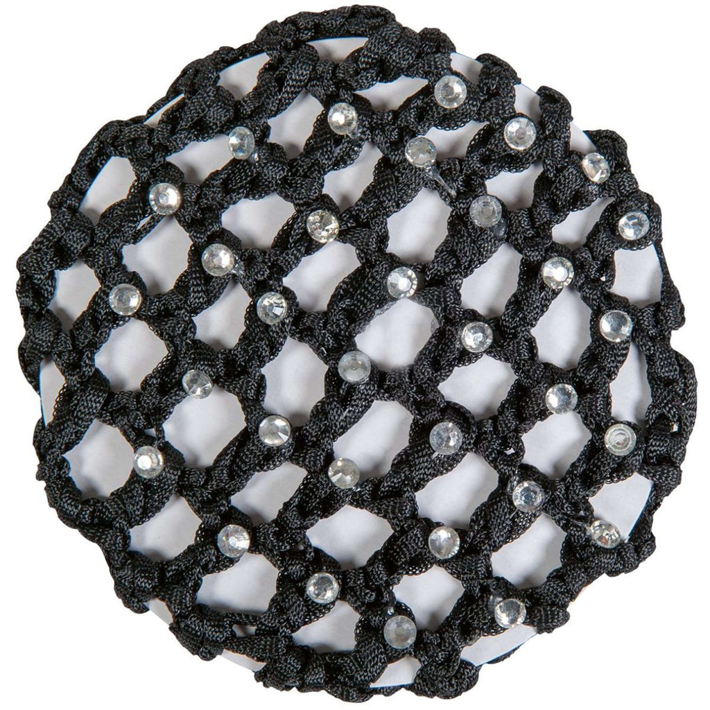 HKM Haarnetje met Siersteentjes Zwart