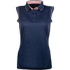 HKM Poloshirt Classico Mouwloos Donkerblauw