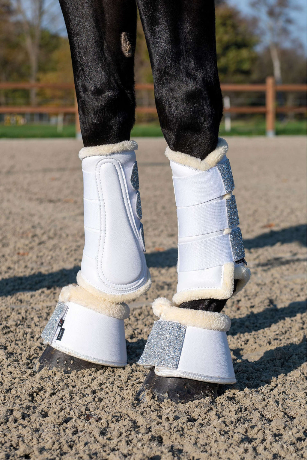 HKM Beenbeschermers Sparkle Wit