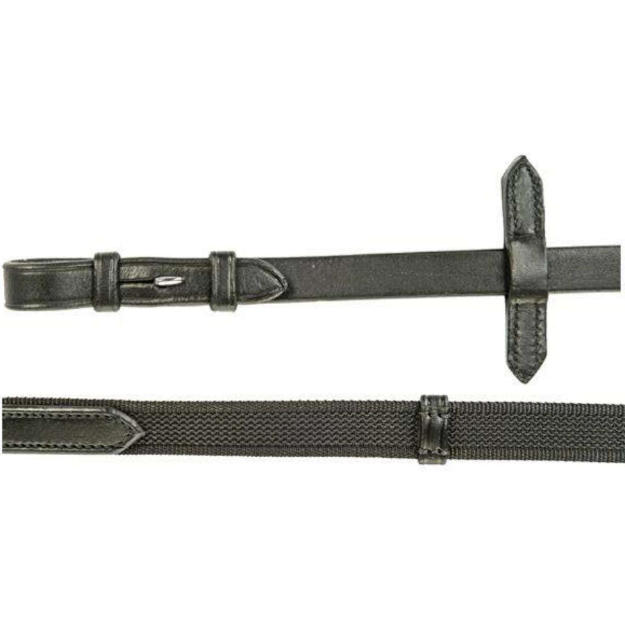 HKM Teugels Doorweven met Rubber Zwart