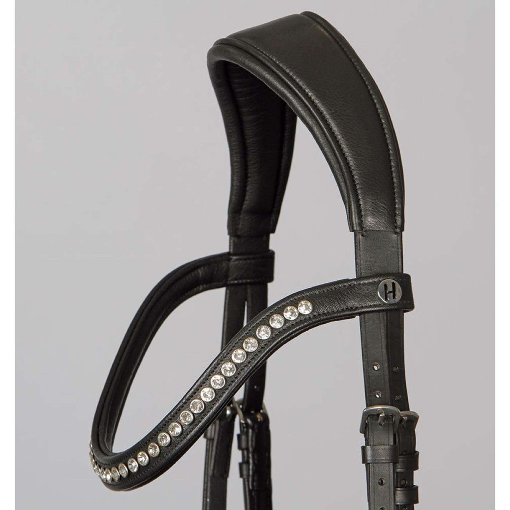 Harry's Horse Hoofdstel Anatomic Crystal Zwart