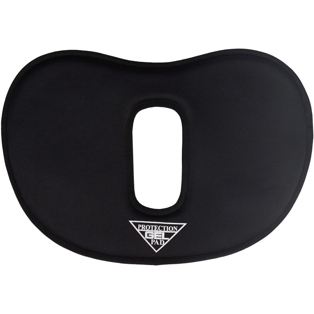 Horka Gel Pad Neopreen Rond met Schoftuitsparing Zwart