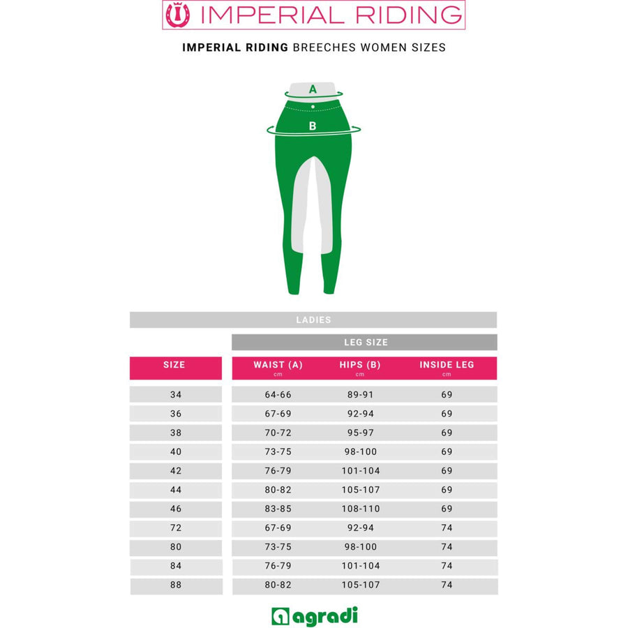 Imperial Riding Rijbroek IRHEl Capone FullGrip Navy