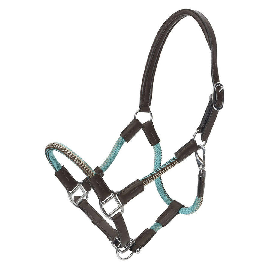 Kavalkade Halster Cavo van Leer en Touw Bruin/Beige