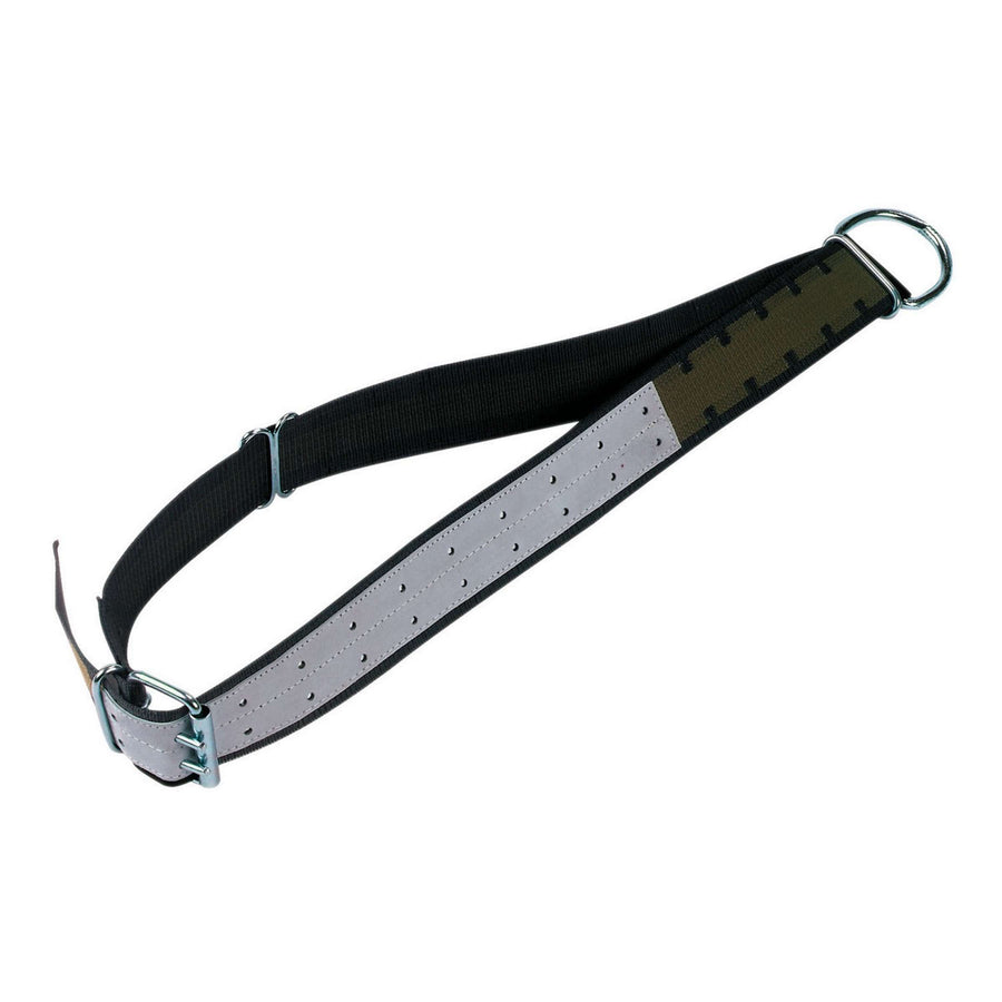 Kerbl Halsband Los met Stier Gesp en D Ring Groen/Zwart