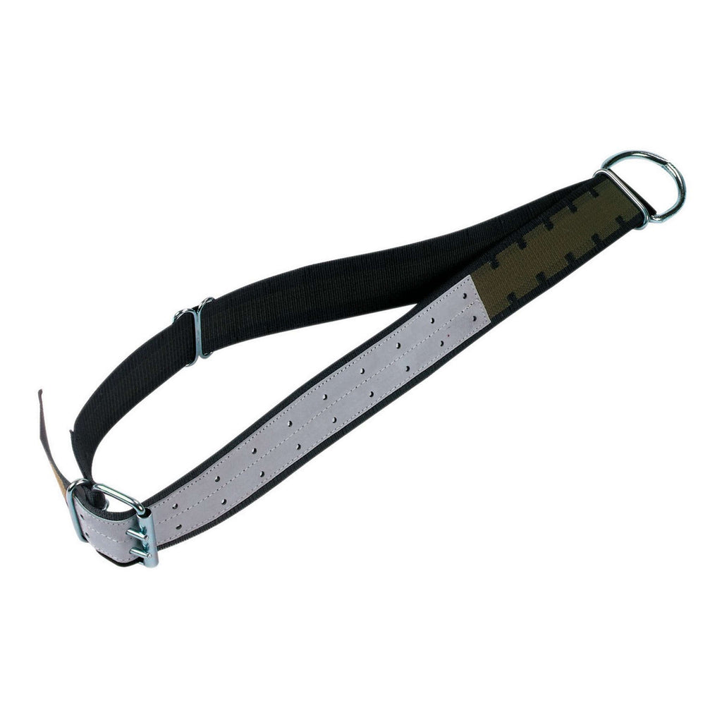 Kerbl Halsband Los met Stier Gesp en D Ring Groen/Zwart