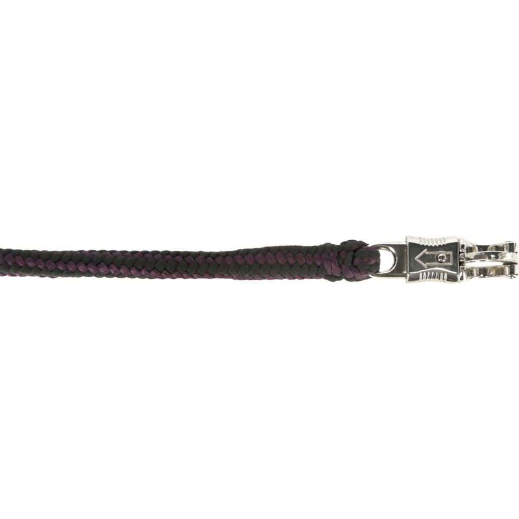 Covalliero Halstertouw Hippo met Paniekhaak Aubergine/Anthraciet