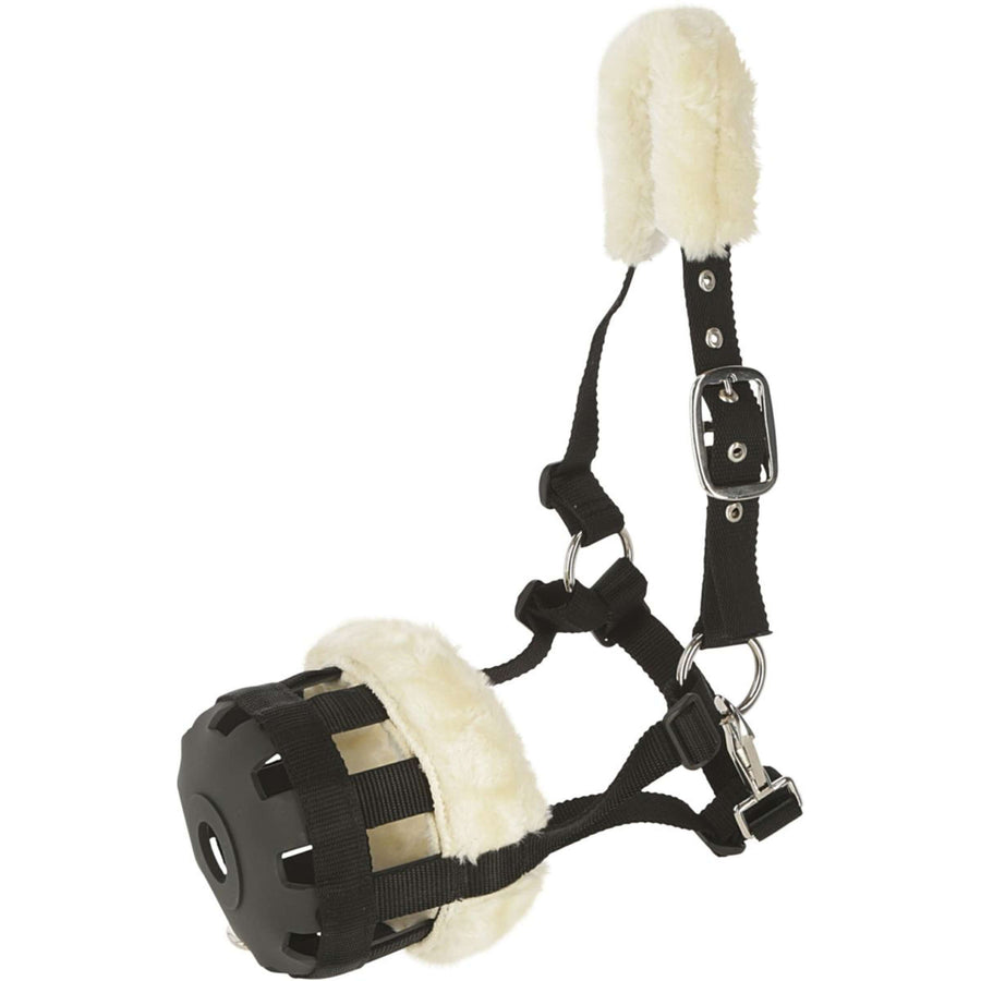 Kerbl Graasmasker Teddy Fleece Zwart