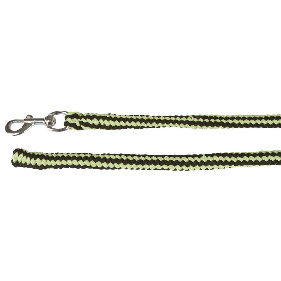 Covalliero Halstertouw Hippo met Musketonhaak Antraciet/Lemon