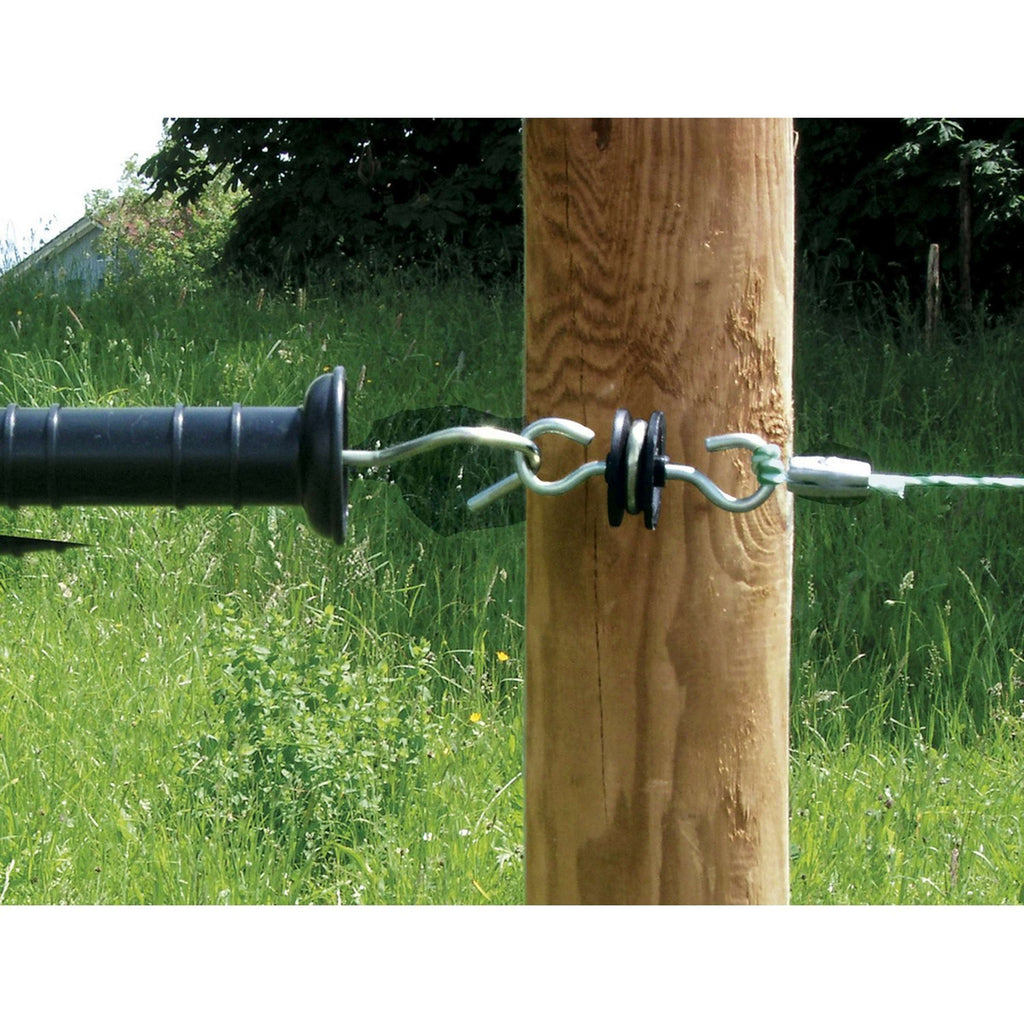 Agradi Power Poortgreep Insulator Gegalvaniseerd 2 Haken 10 Stuks