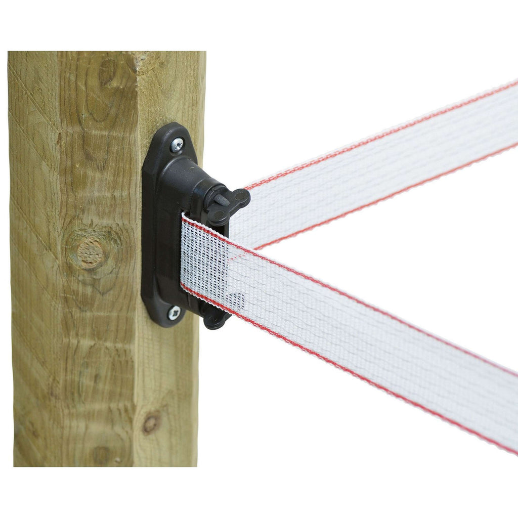 Agradi Power Klem (Hoek)isolator Lint 40mm Profi 10 Stuks Zwart