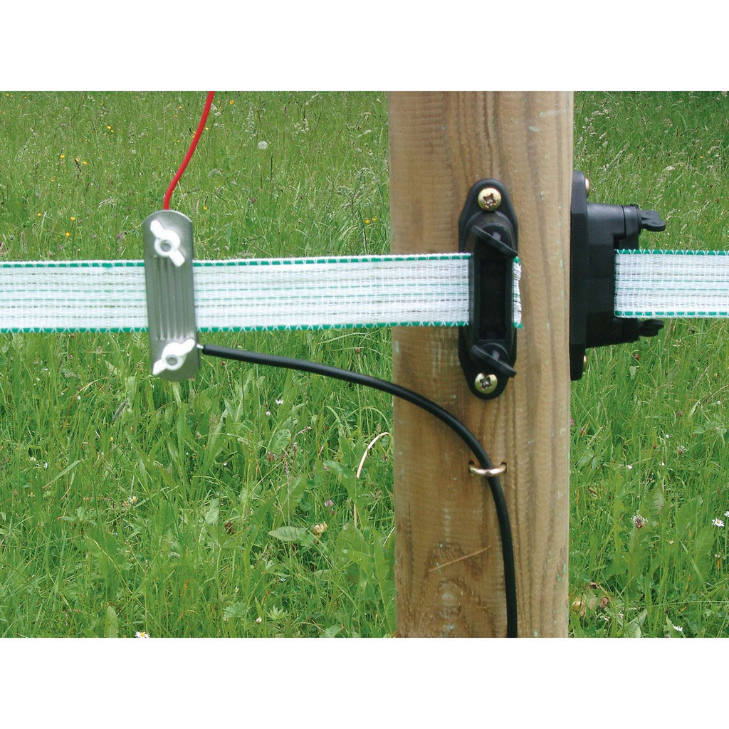 Agradi Power Klem (Hoek)isolator Lint 40mm Profi 10 Stuks Zwart