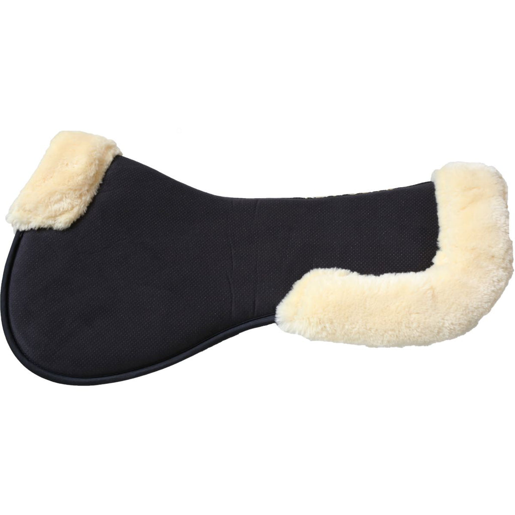 Kentucky Zadelonderlegger Halfpad Anatomic Absorb Sheepskin Black/Natural