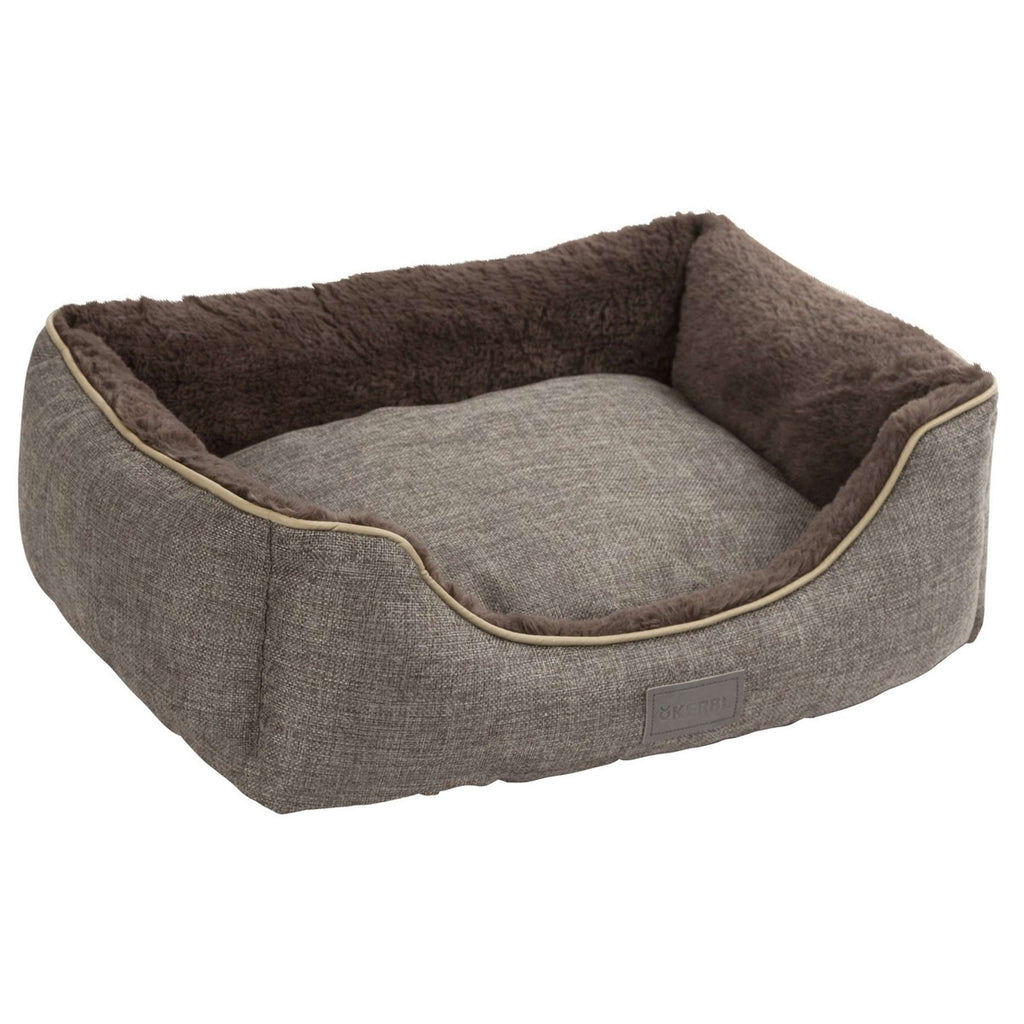 Kerbl Pluche Bed Samuel Zilver/Donkergrijs