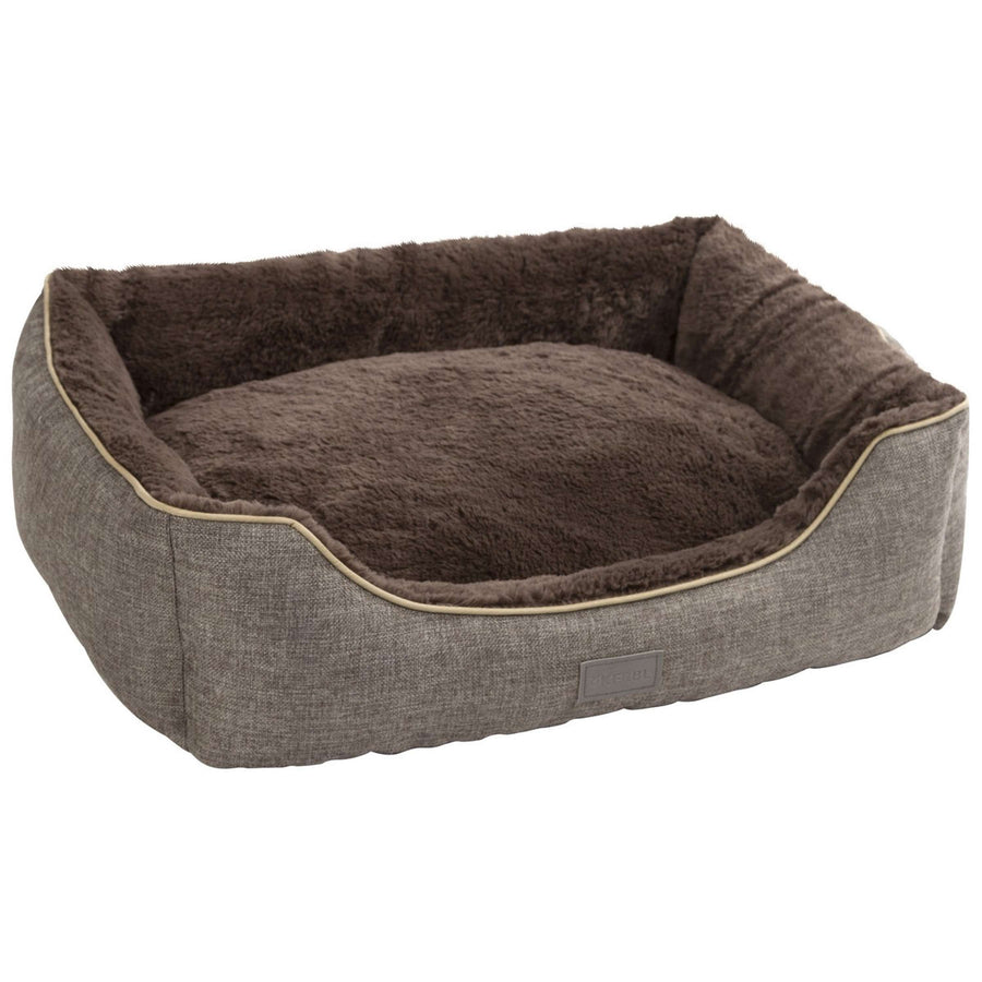 Kerbl Pluche Bed Samuel Zilver/Donkergrijs