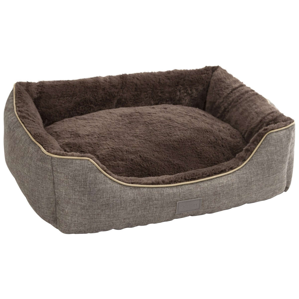 Kerbl Pluche Bed Samuel Zilver/Donkergrijs