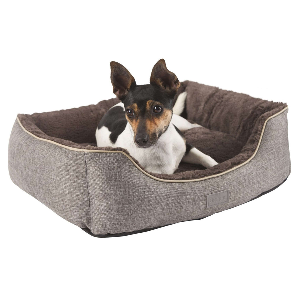 Kerbl Pluche Bed Samuel Zilver/Donkergrijs