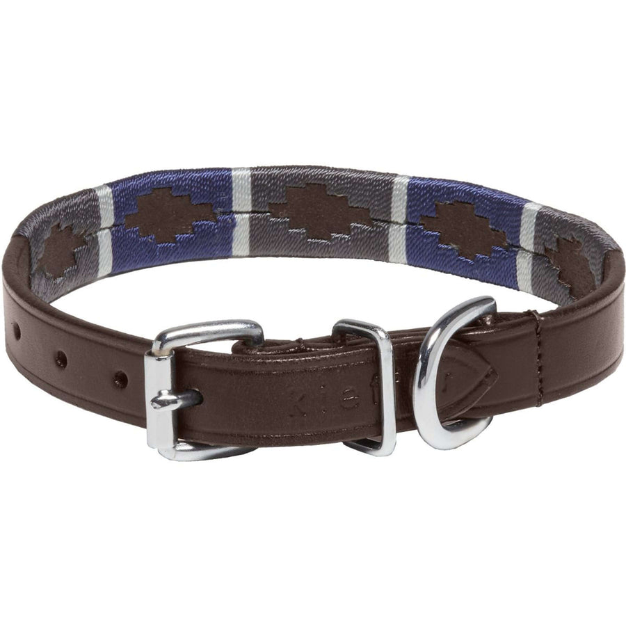 Kieffer Hondenhalsband Buenos Aires Bruin/Grijs/Blauw