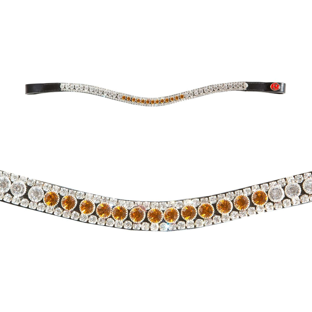 Kieffer Frontriem Collection Luisa Oranje/Wit
