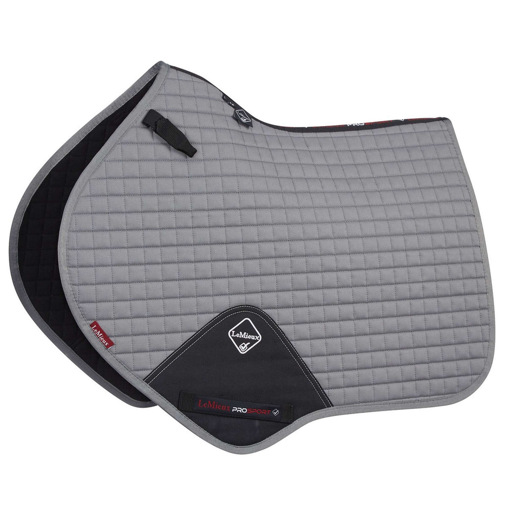 LeMieux Zadeldekje Prosport Plain Squares CC Grijs