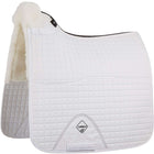 LeMieux Zadeldekje ProLambs Square Half Lined Dressuur Wit/Wit