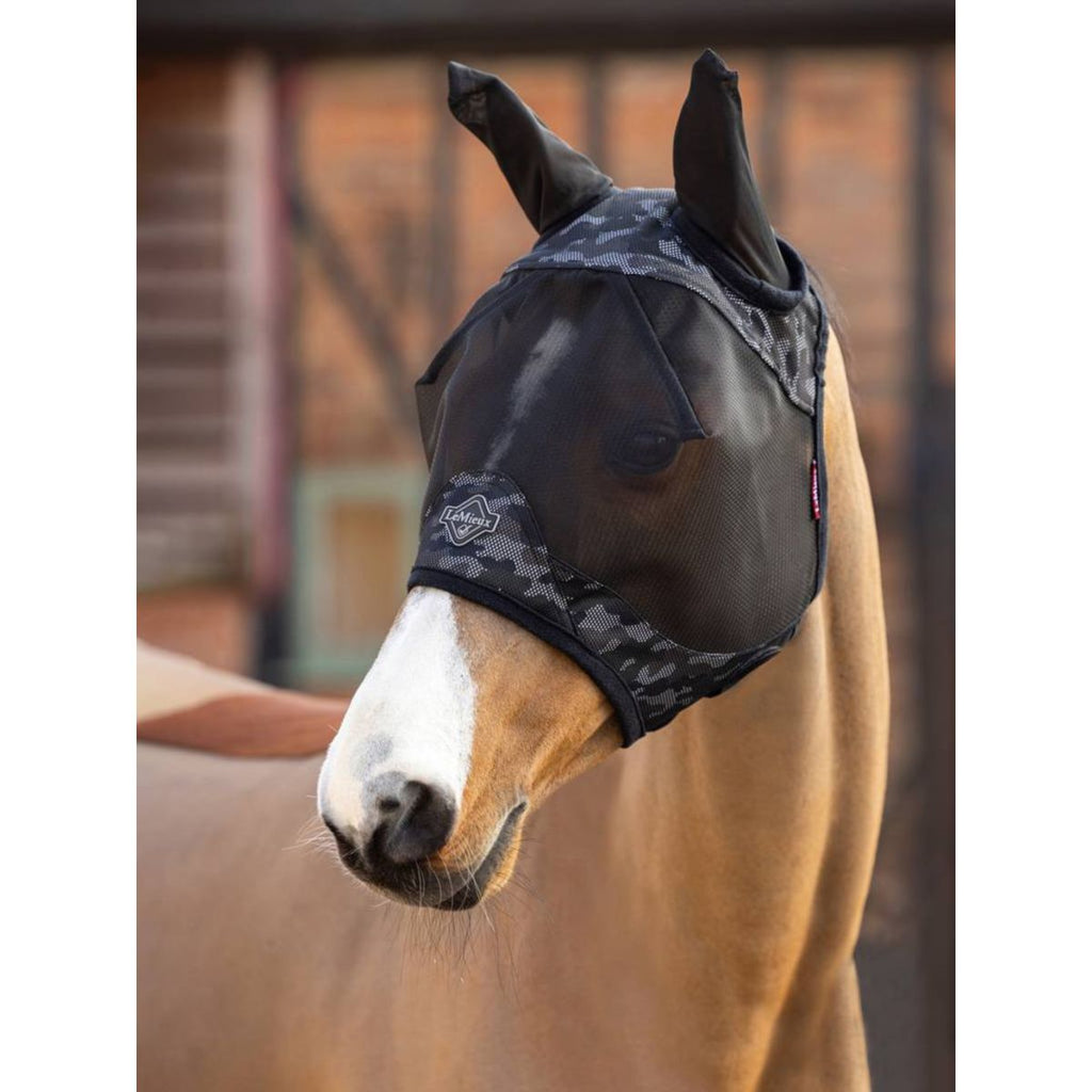LeMieux Vliegenmasker Visor-Tek Camo Bruin