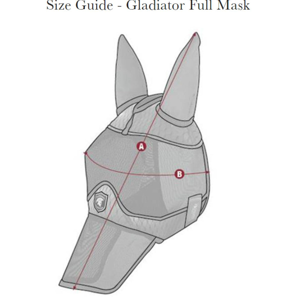 LeMieux Vliegenmasker Gladiator Full Grijs