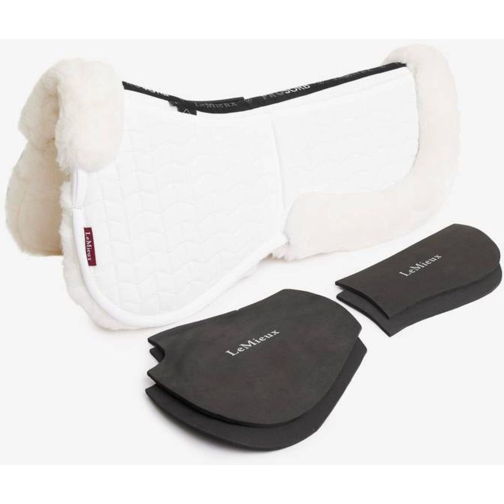 LeMieux Zadelonderlegger ProLambs Pro-Sorb Wit/Wit