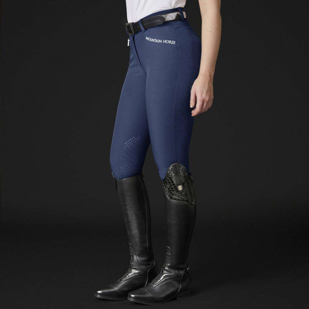 Mountain Horse Rijbroek Ester Silicone Knee Grip Dames Navy