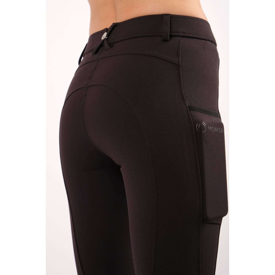 Montar Rijbroek Echo Knee Grip Zwart