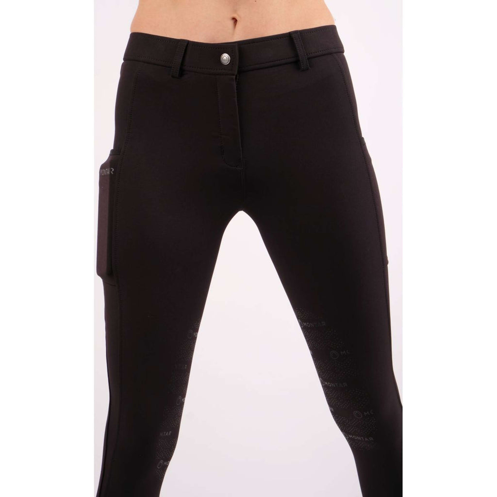 Montar Rijbroek Echo Knee Grip Zwart
