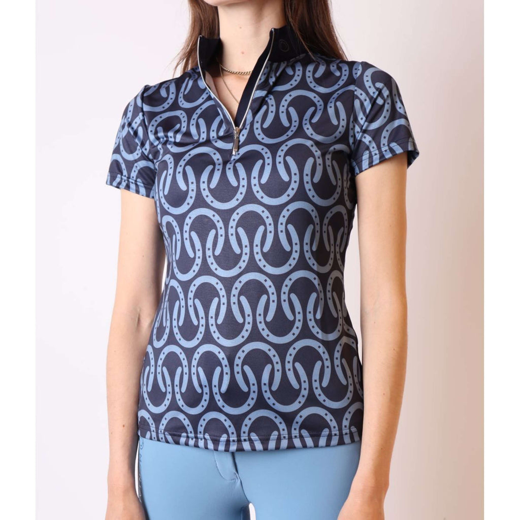 Montar Poloshirt Aisha Horseshoe Dark Navy