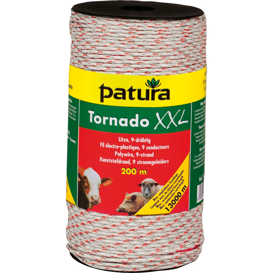 Patura Tornado XXL Kunststofdraad Wit/Rood