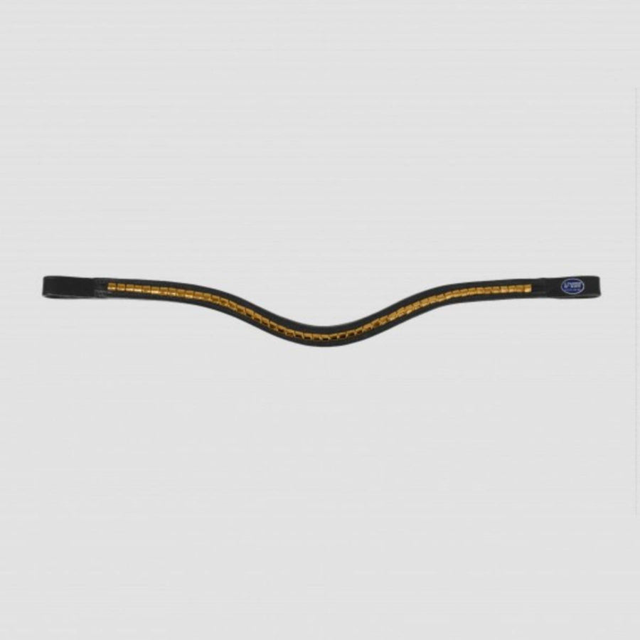 Passier Frontriem Waved Brass Zwart/Goud