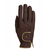 Roeckl Rijhandschoen Lona Roeck-Grip Lining Mokka/Goud