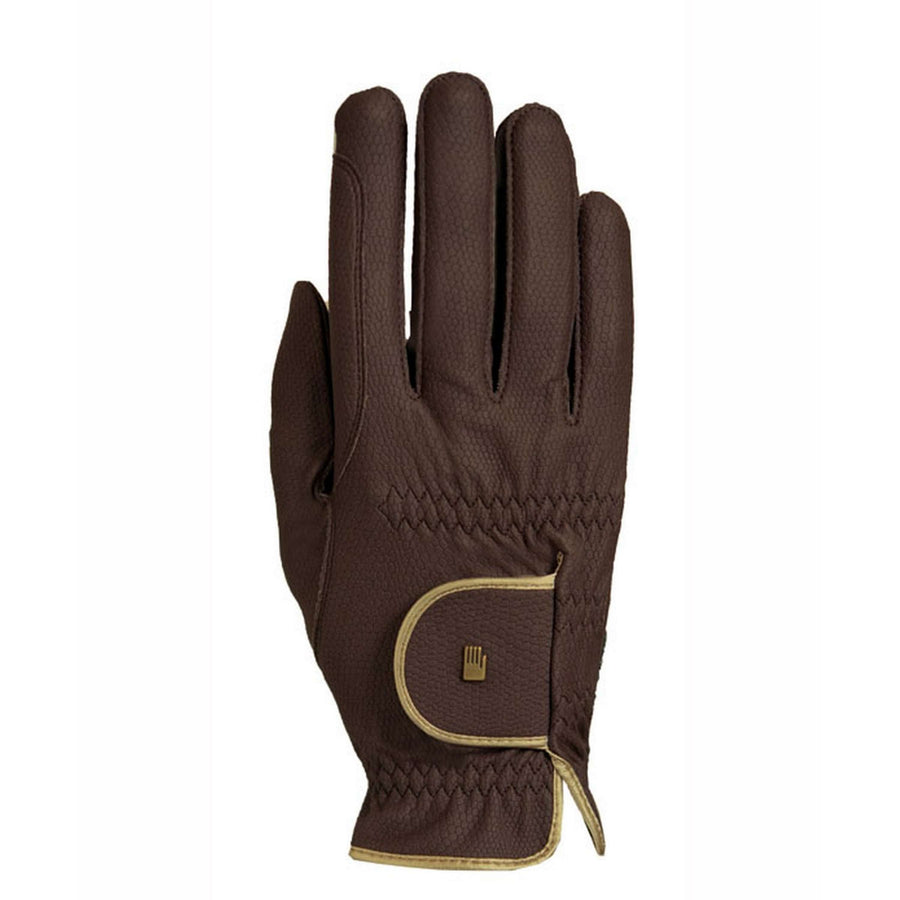 Roeckl Rijhandschoen Lona Roeck-Grip Lining Mokka/Goud