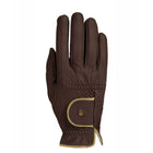 Roeckl Rijhandschoen Lona Roeck-Grip Lining Mokka/Goud
