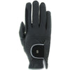 Roeckl Rijhandschoenen Malta Bicolor Antraciet/Zilver