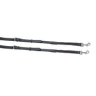 Aviemore by Shires Bijzetteugels Leer en Elastiek Black