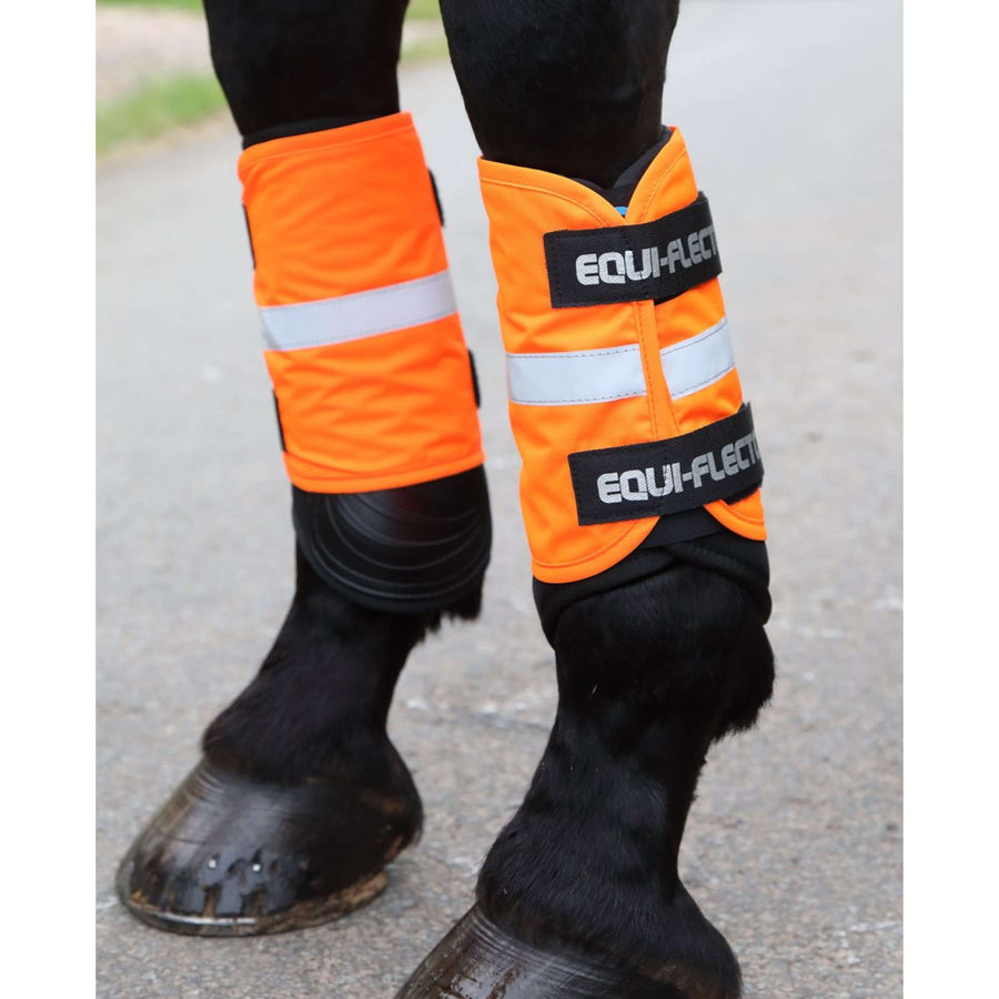 Equi-Flector by Shires Arm/been band Reflecterend Oranje