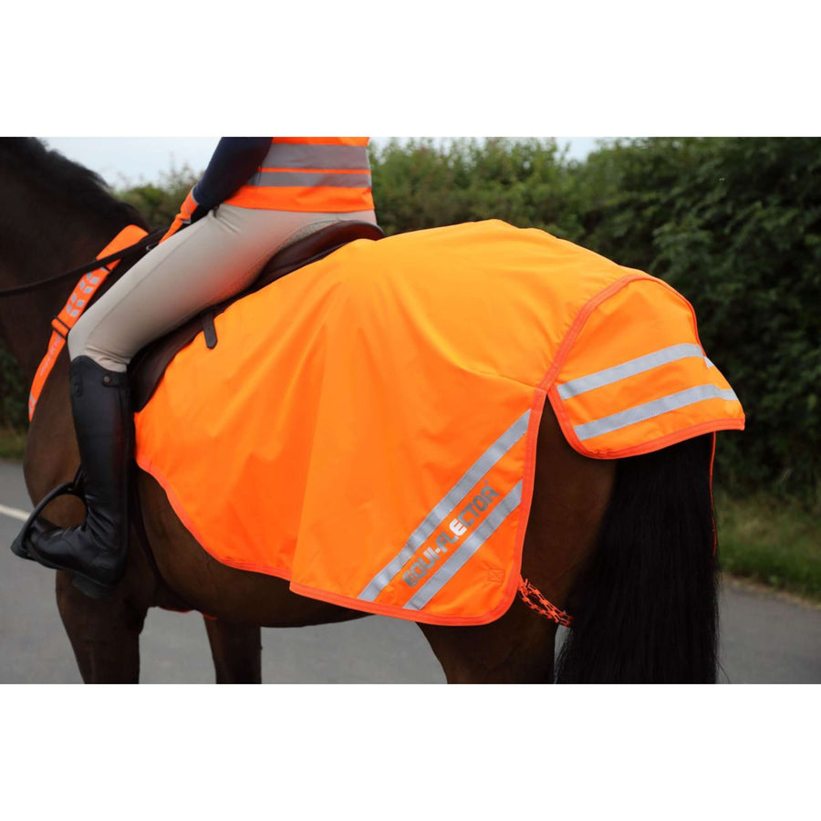 Equi-Flector by Shires Uitrijdeken Mesh Reflecterend Oranje