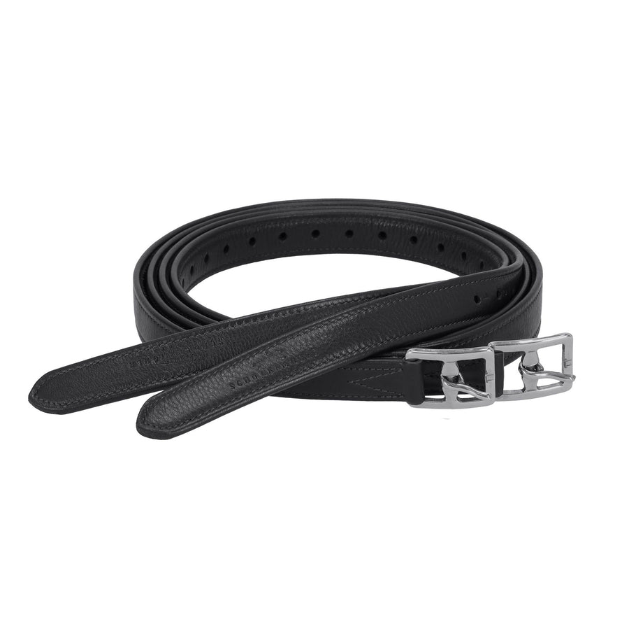 Schockemöhle Stijgbeugelriemen Colorado Soft Zwart/Zilver