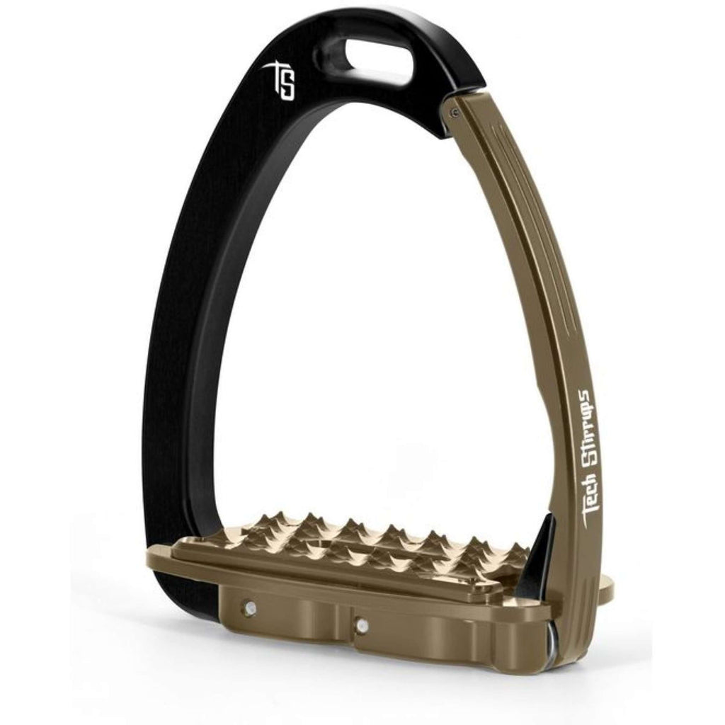 Tech Stirrups Stijgbeugels Venice Sloped EVO Zwart/Bruin