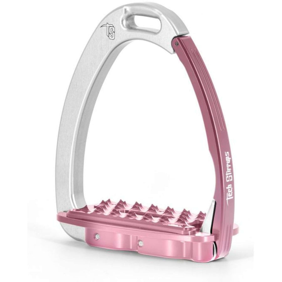 Tech Stirrups Stijgbeugels Venice Sloped EVO Zilver/Roze